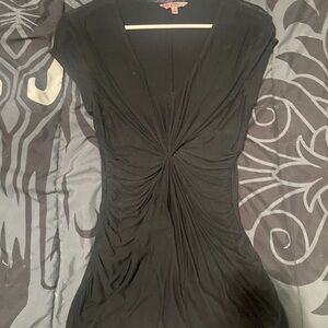 Candie's Black Ruched Dress